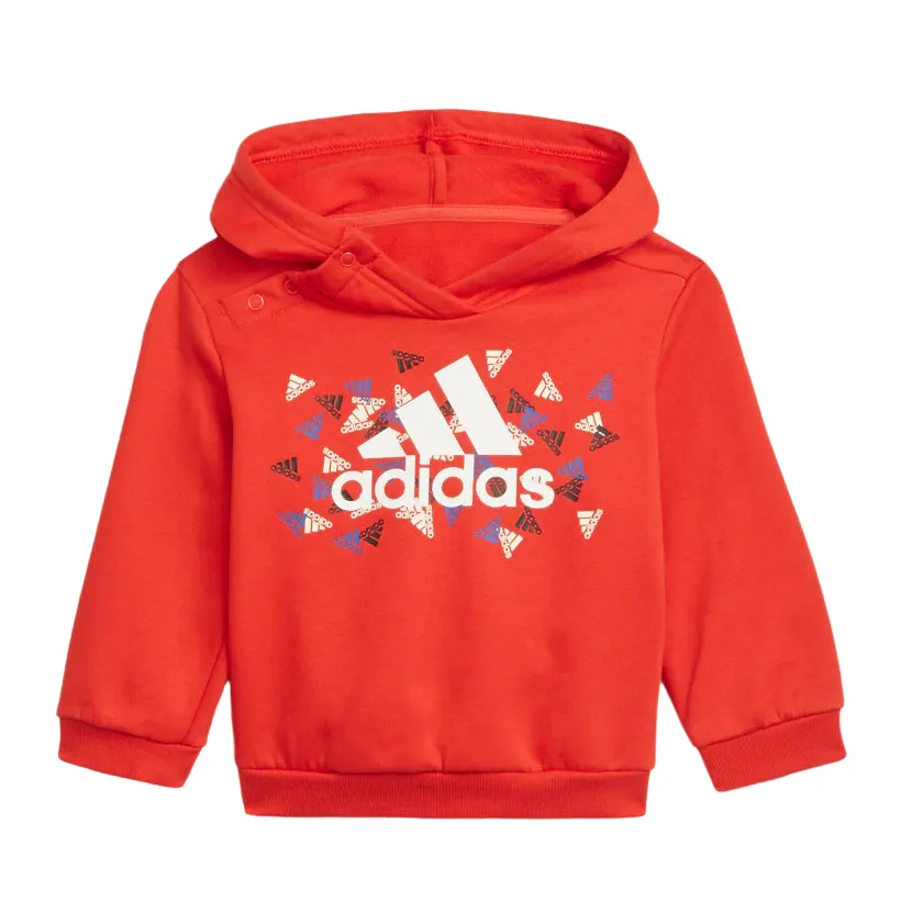 Adidas Infant tracksuit for children I Bos Gra Jogging H28842 red-white-navy