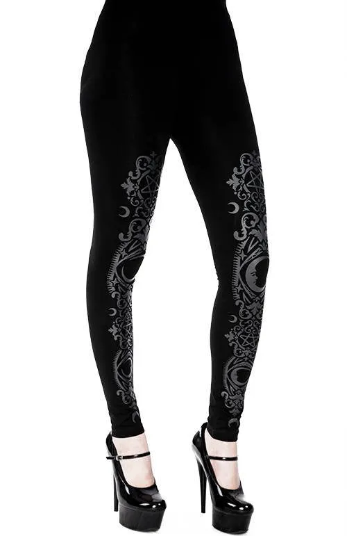 Baroque Crescent Leggings