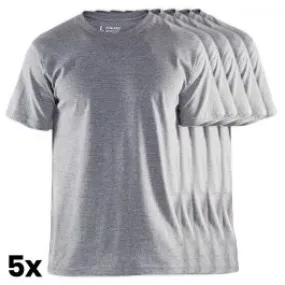 Bl&#xE5;kl&#xE4;der&#x20;3325-1043&#x20;T-shirt&#x20;5-Pack&#x20;-&#x20;Grey&#x20;Melange