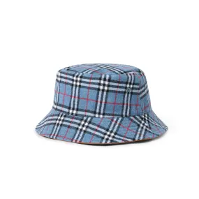 Butter Goods Plaid Reversible Bucket Hat Brown/Black/Purple S/M