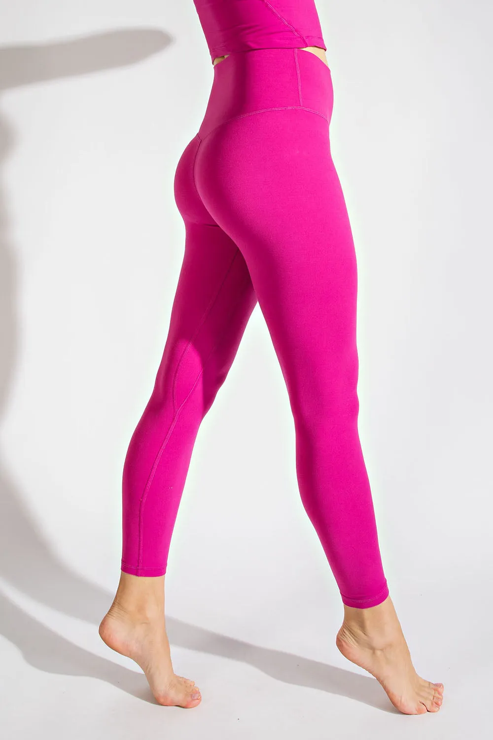 Butter Yoga Leggings - Raspberry