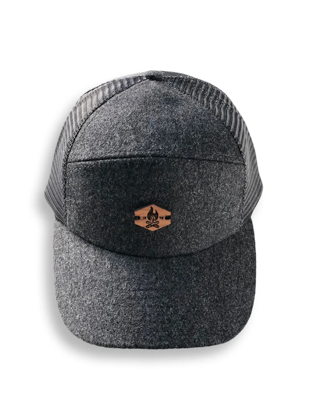 Campfire trucker wool/mesh cap - Charcoal