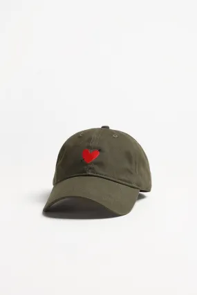 Cap 'Heart' in Oliv