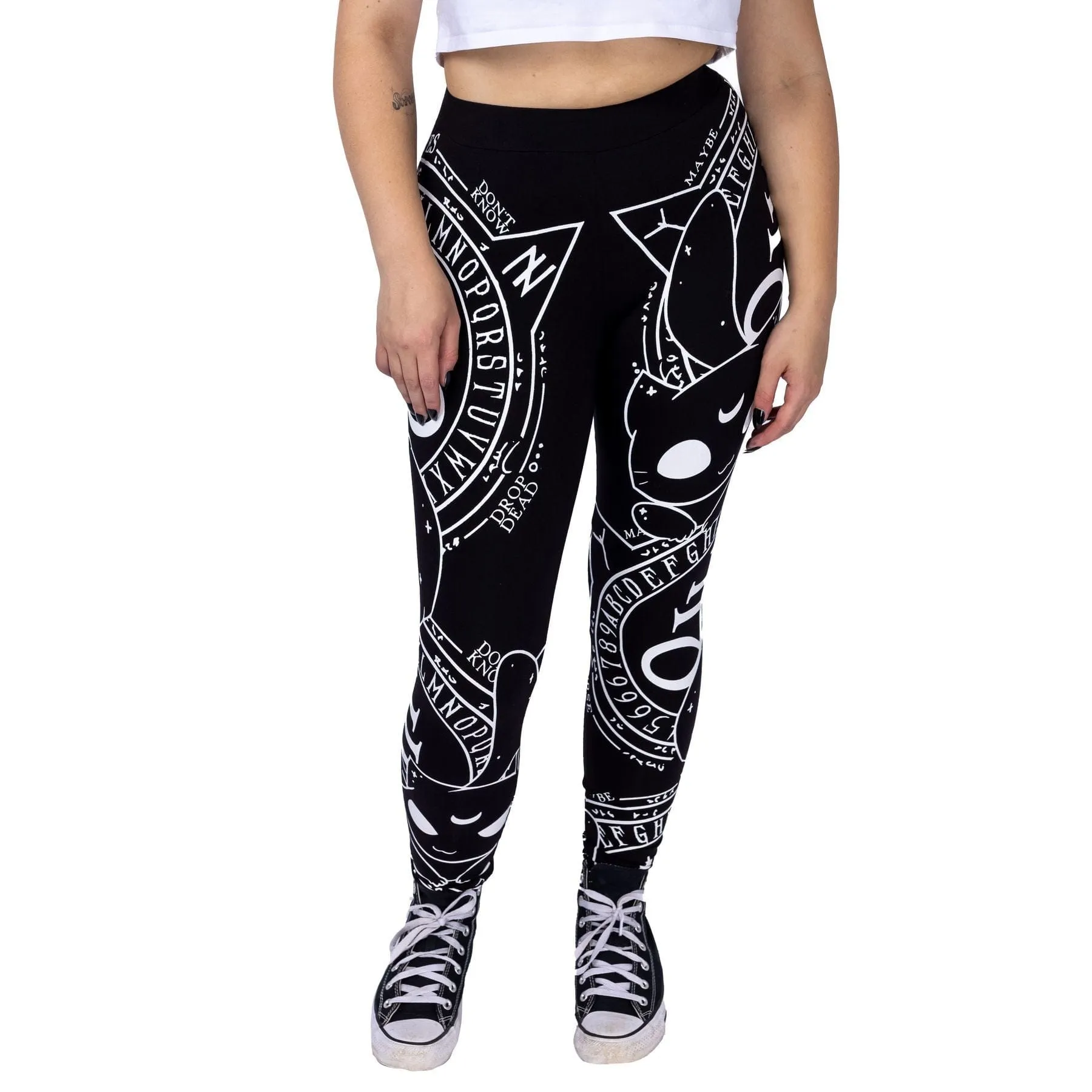 CAT CRAFT LEGGINGS - BLACK/WHITE