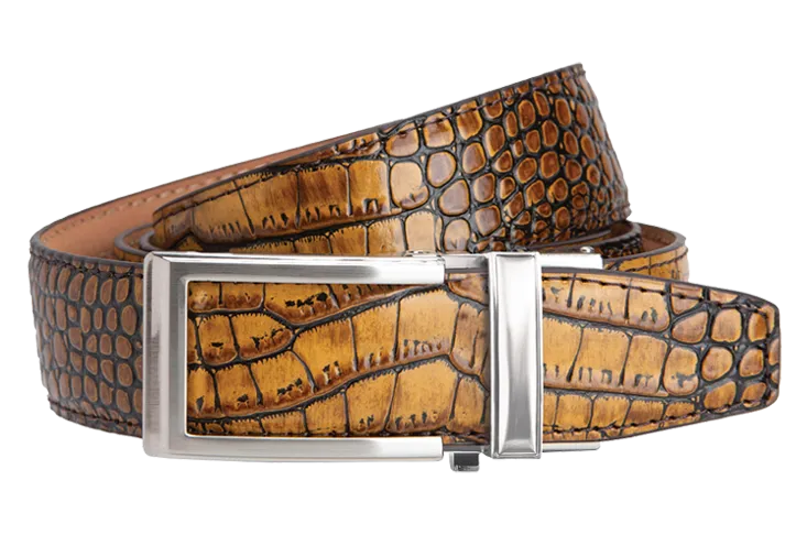 Cayman Brown & Tan V2, 1 3/8 Strap, Dress Belt