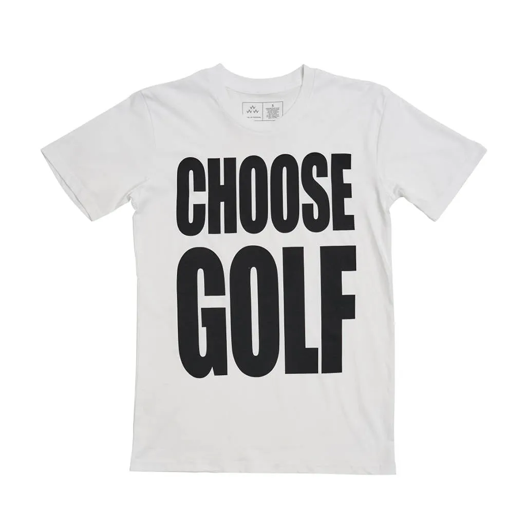 CHOOSE GOLF Tee White