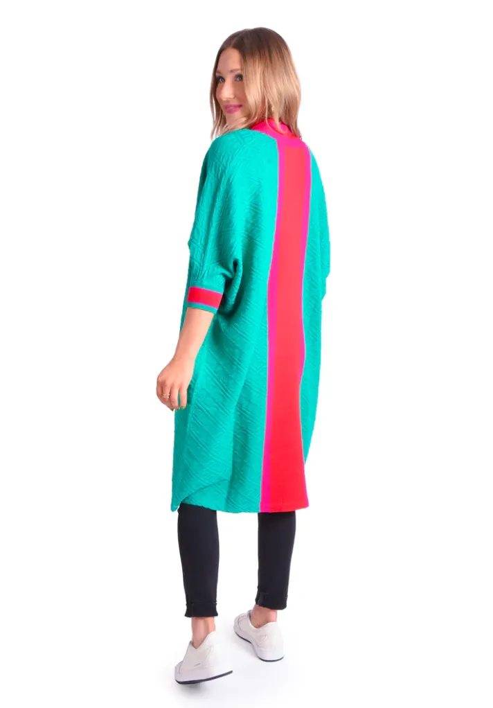 Demi Duster | Green Monogram - XXS