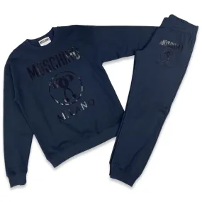 Double Question Mark Navy Jogging Set