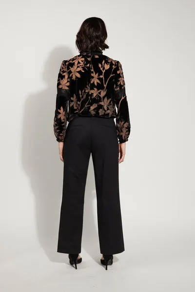 Drama The Label Heidi Blouse - Black Velvet