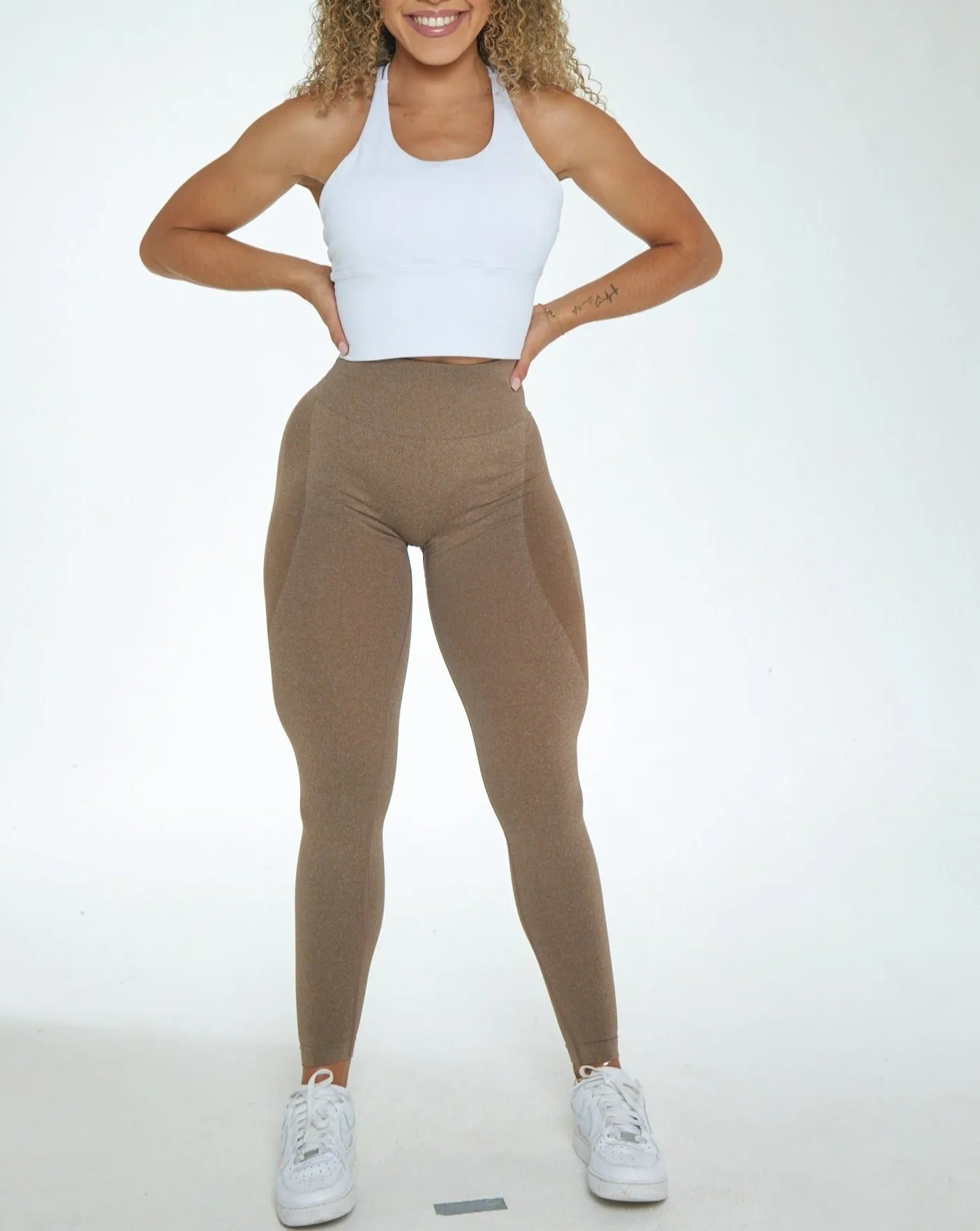 Fiorela Curve Leggings - Mocha