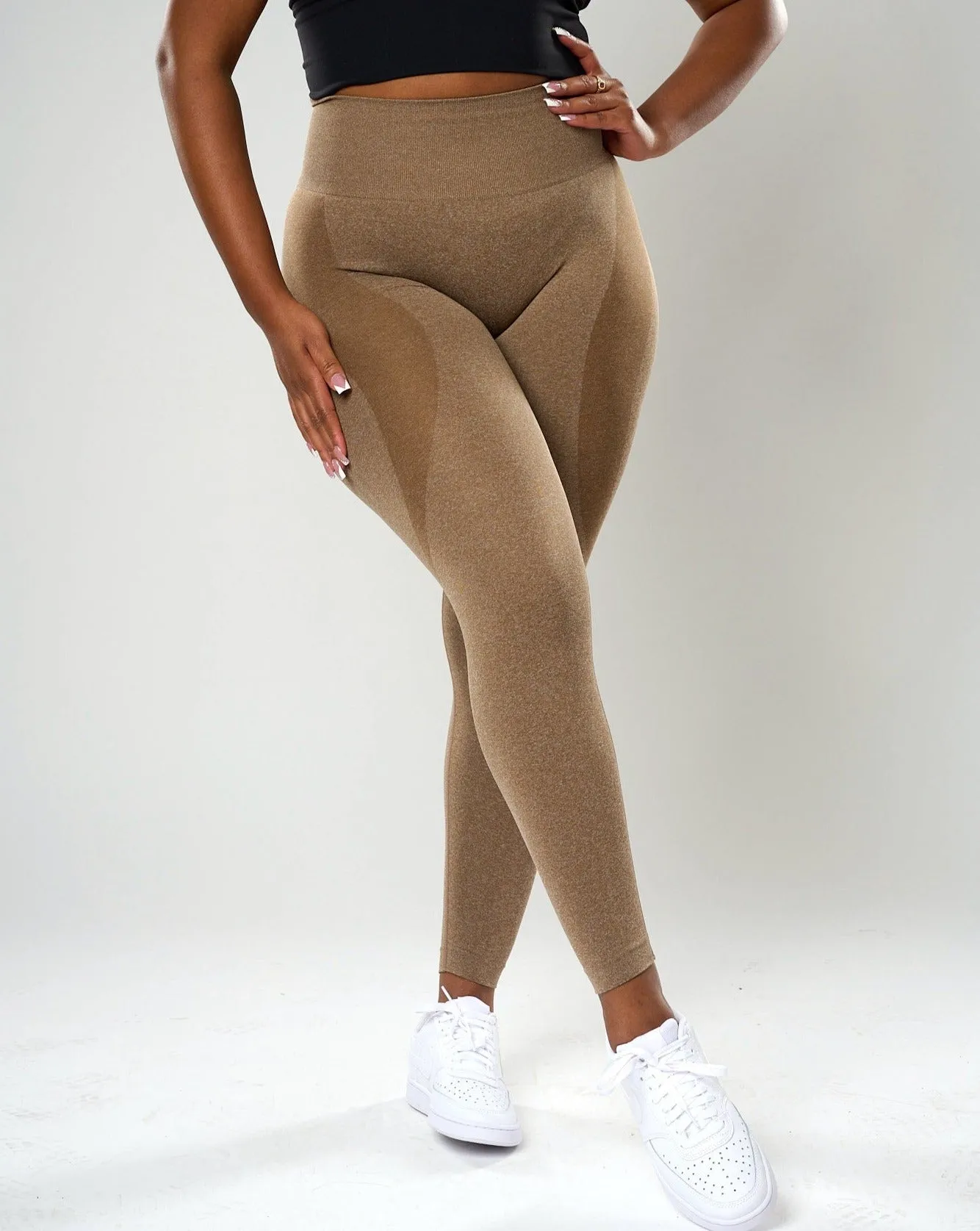 Fiorela Curve Leggings - Mocha