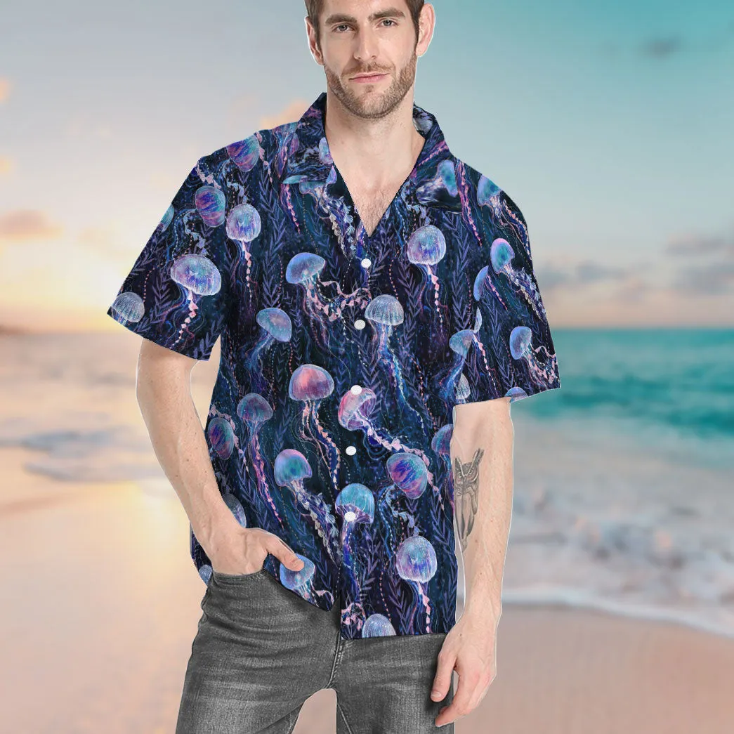 Gearhuman 3D Magic Jellyfish Custom Hawaii Shirt