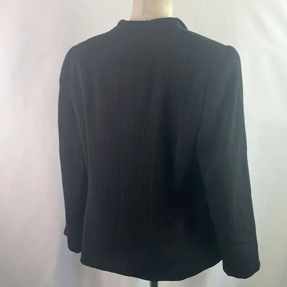 GiorgioArmaniBlack Pin Striped Jacket / Skirt Suit