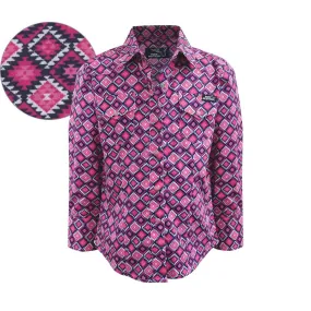 Girl's Pure Western Zaria Print Shirt