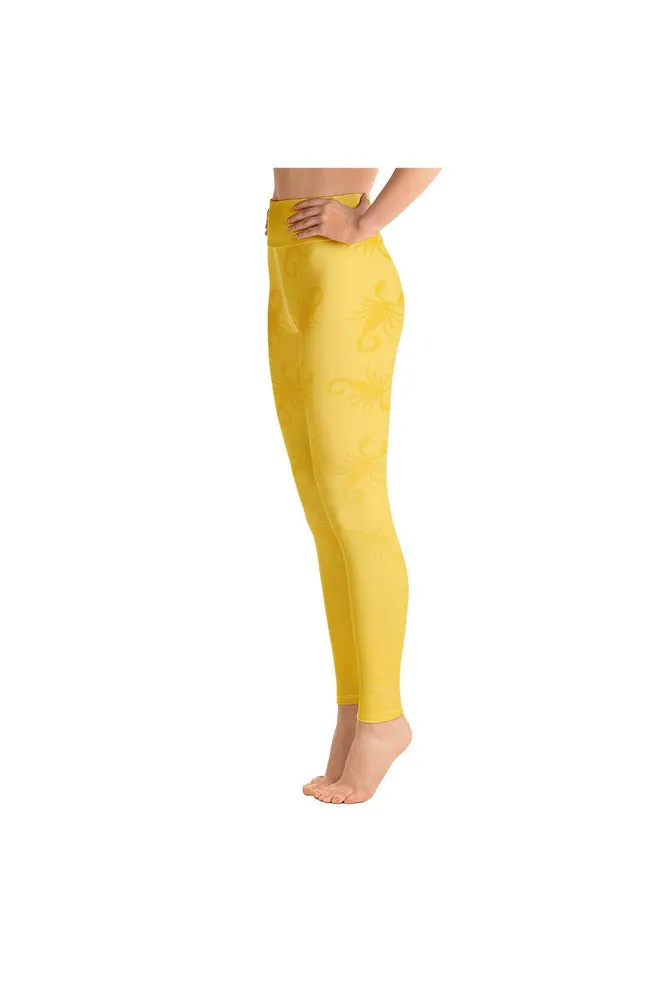 Golden Scorpion Yoga Leggings