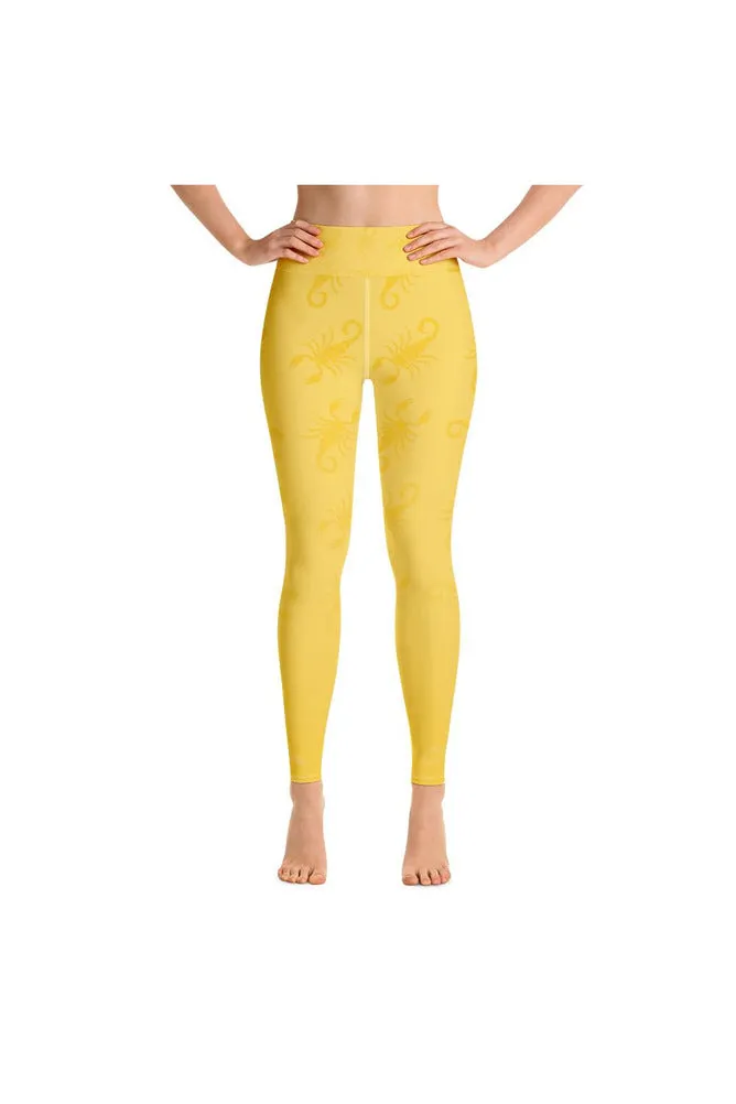 Golden Scorpion Yoga Leggings