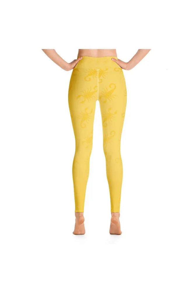 Golden Scorpion Yoga Leggings