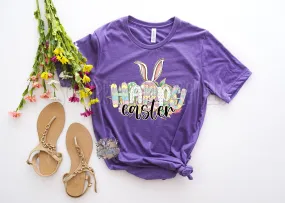 Happy Easter shirt, Easter shirt, Retro Easter shirt, He is risen shirt, Vintage Easter shirt, women’s Easter shirt, Religious shirt