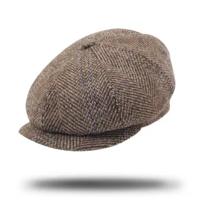 Harris Tweed Newsboy Cap-IT211