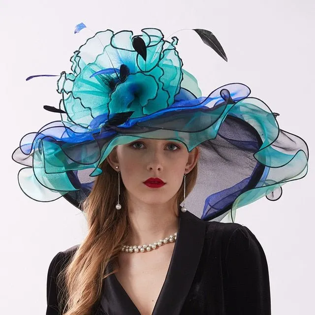 Hat Queen Indirha (Blue and Green)