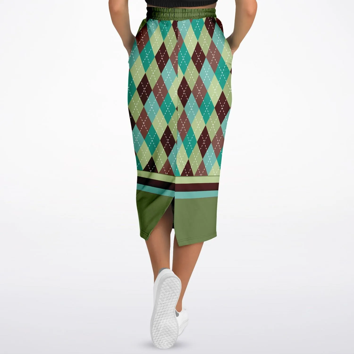 Hypnotic Zen Eco-Poly Long Pocket Skirt