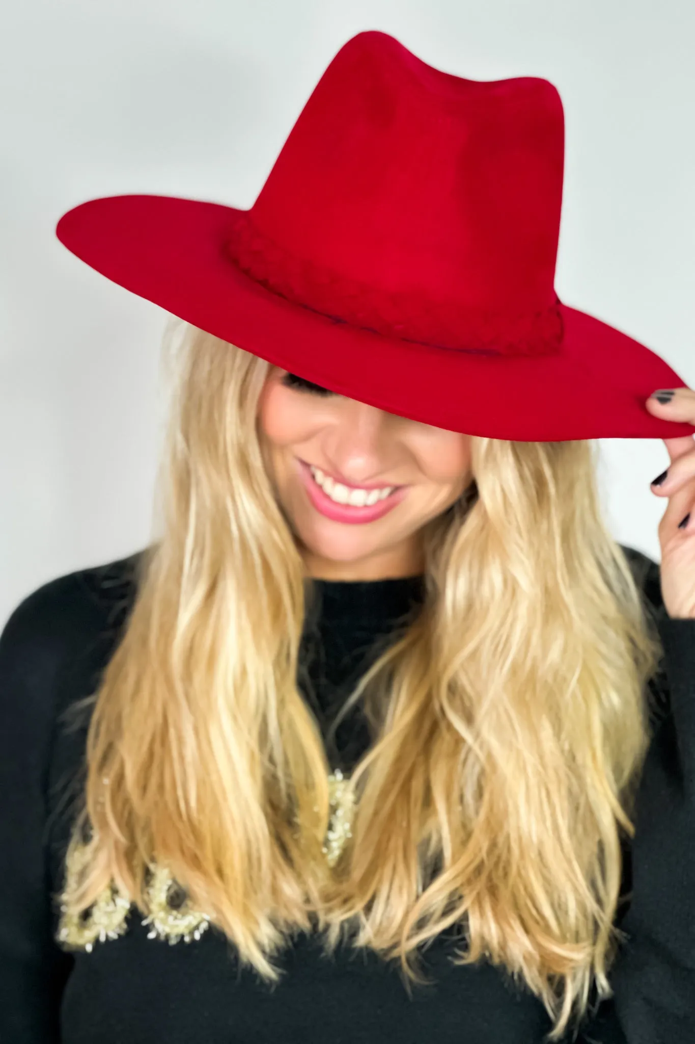 In My Red Era Belted Hat : Red