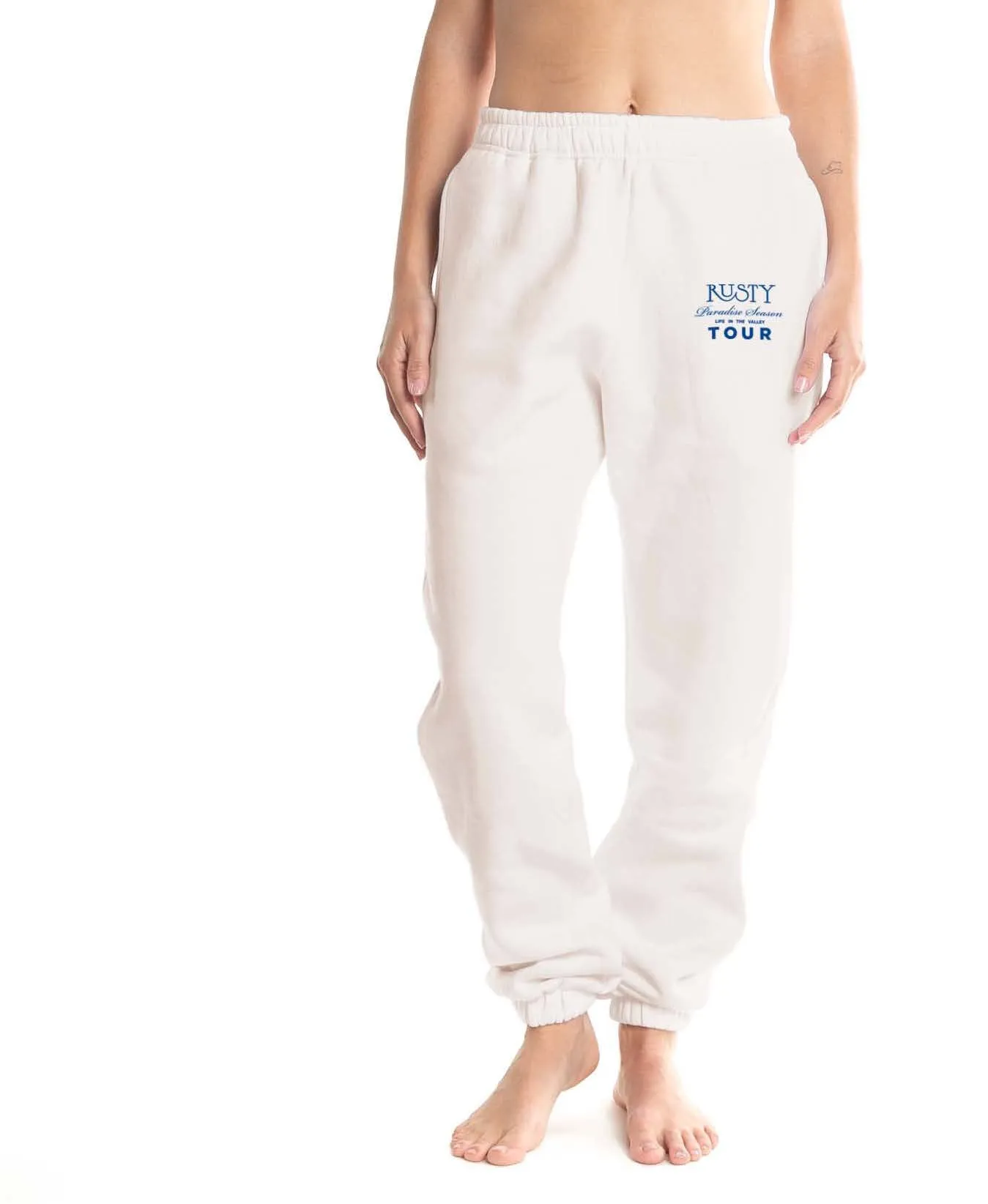 Jogging Rusty Sunset Classic Trackpant Ld Coconut Cream