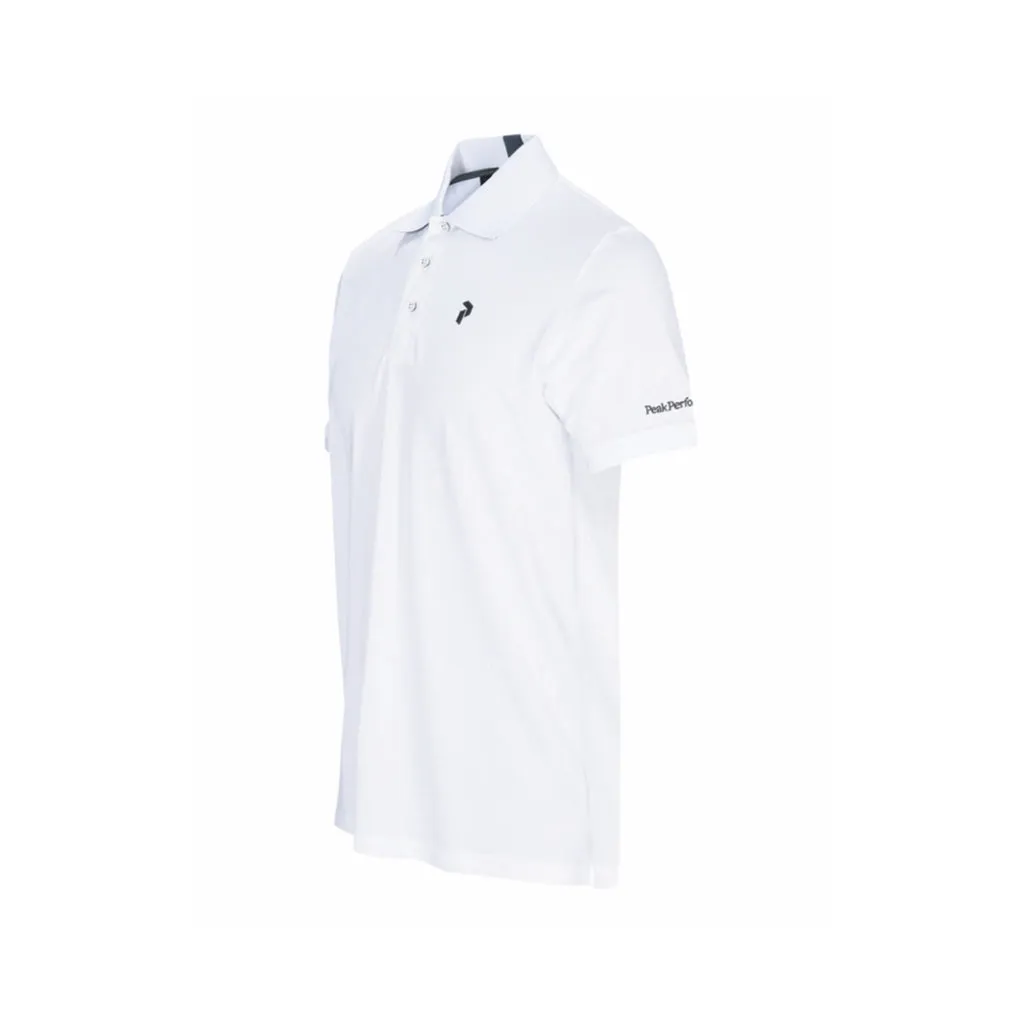 M Tech Solid Polo White