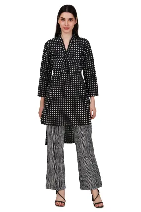 Magnetism Black Kurta Pant set for Women