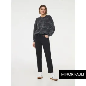 (Minor Fault) Black High Waisted Mom Jeans