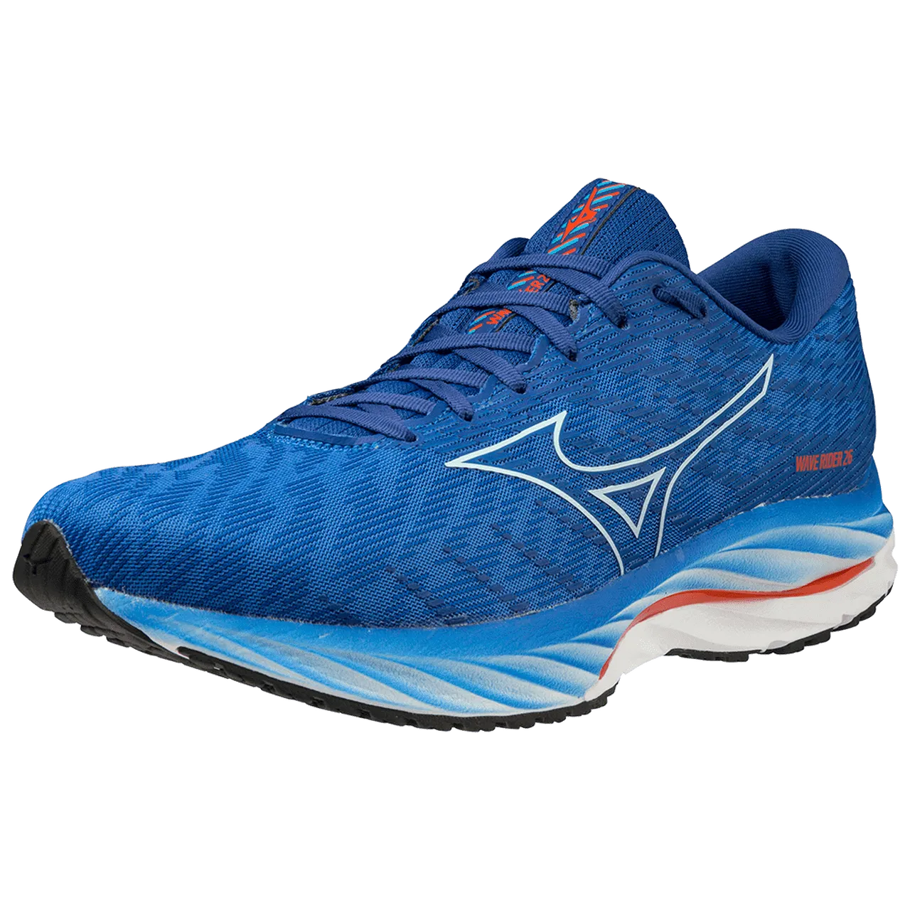 Mizuno Wave Rider 26 (Mens) - SSonic/IceWater/ChTomato