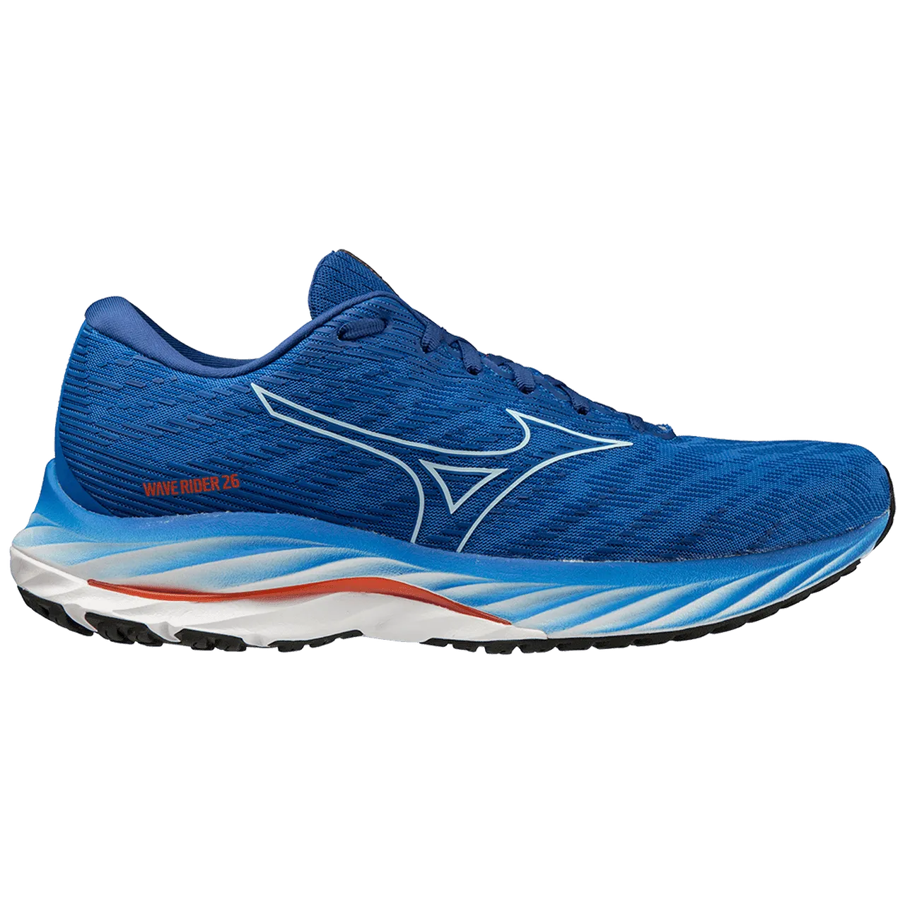 Mizuno Wave Rider 26 (Mens) - SSonic/IceWater/ChTomato