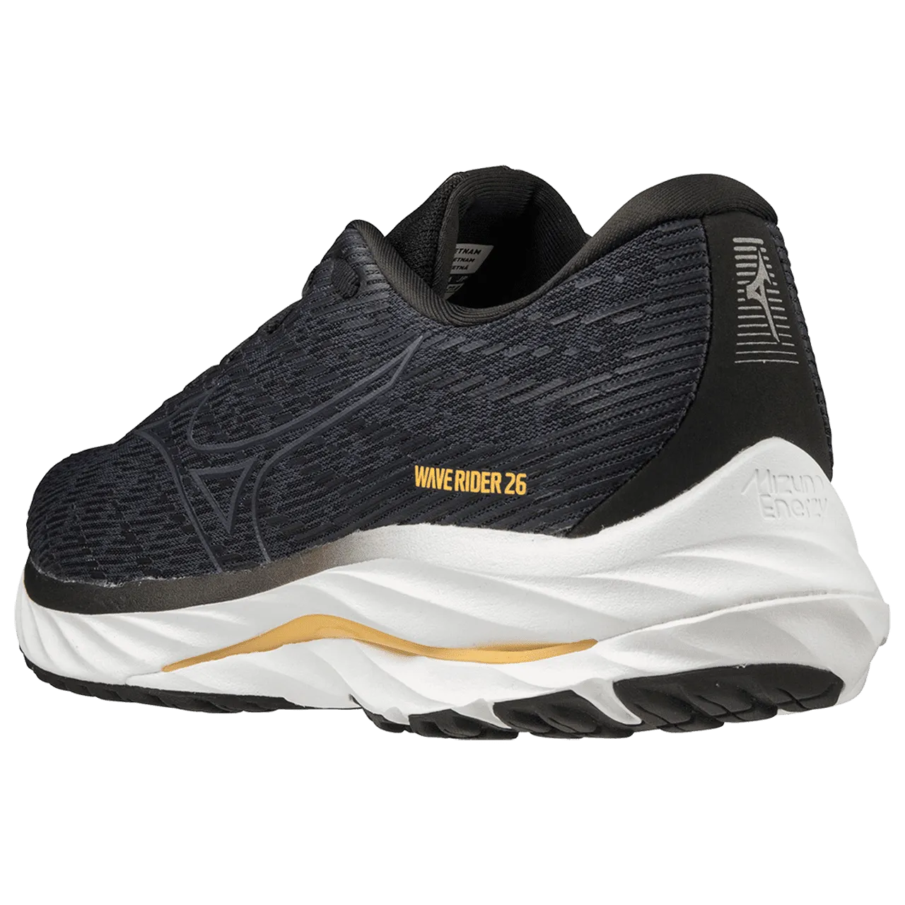 Mizuno Wave Rider 26 Wide (Mens) - OGray/MGray/PaleMarigold