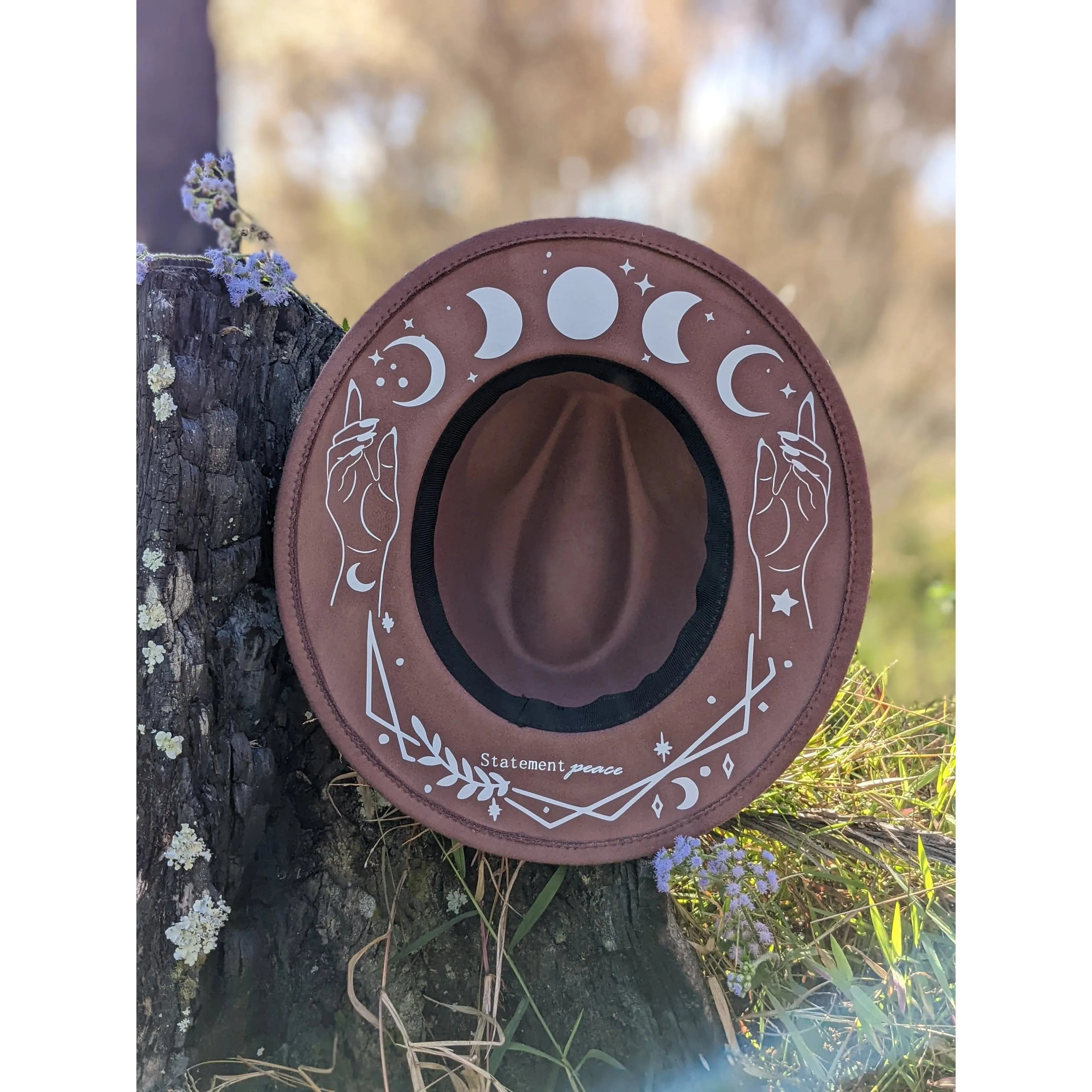 Moon Phases Boho Hat