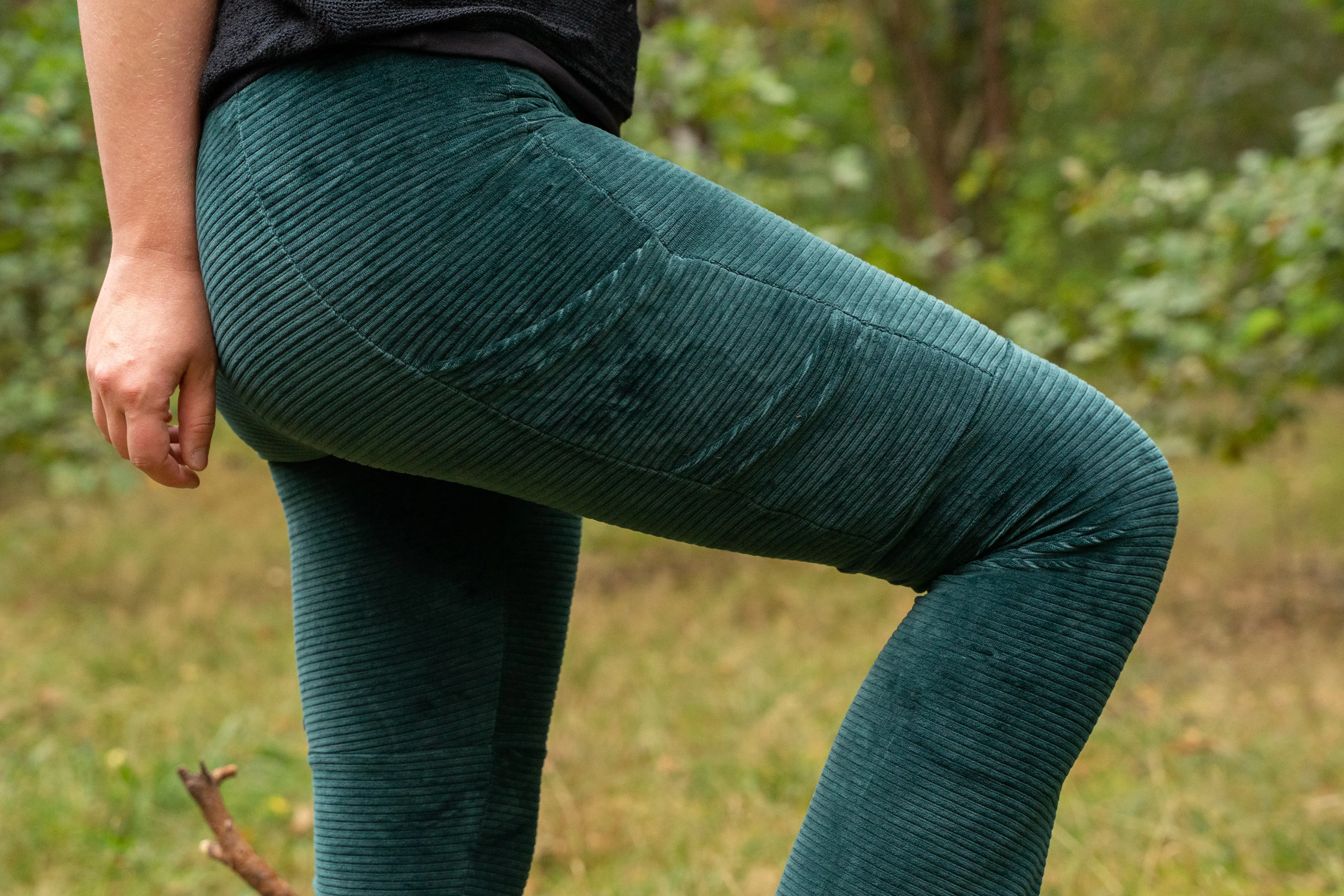 MTO - Leggins mit Taschen - Feincord