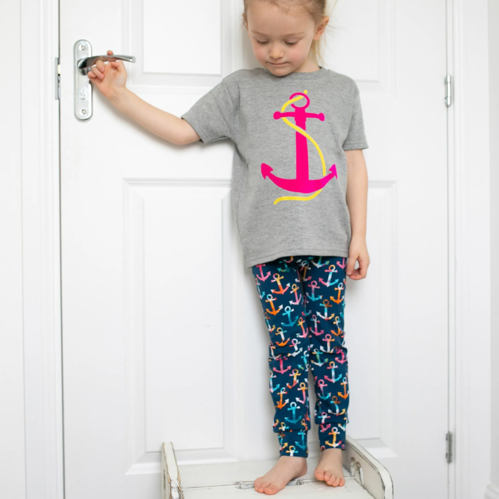 Multi Anchor Leggings 0-8 Years