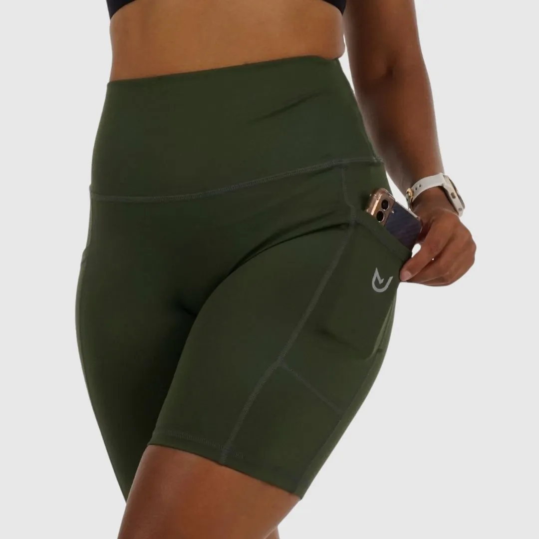 Olive Green Cycling Shorts