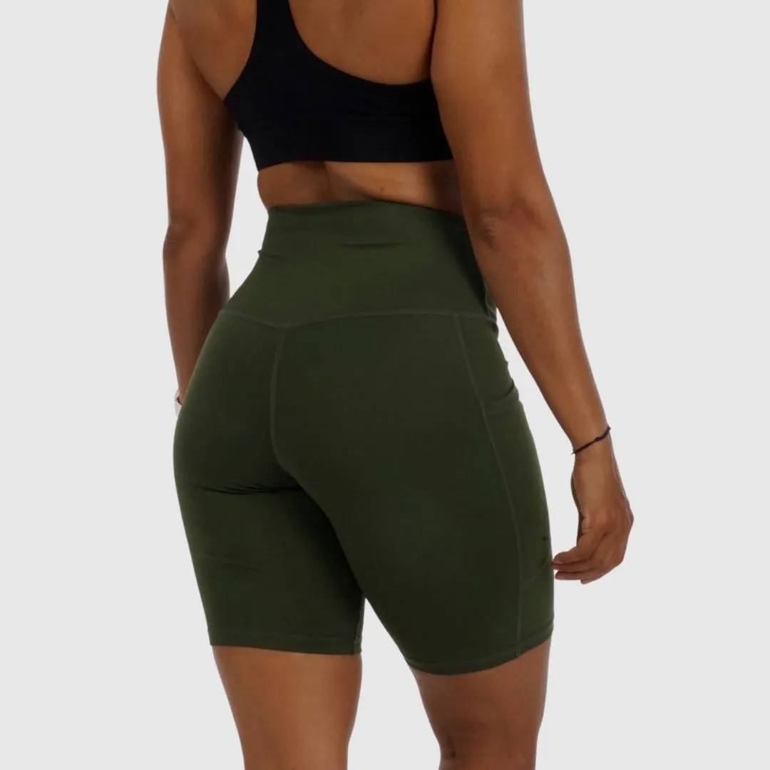 Olive Green Cycling Shorts