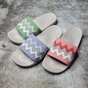 Pattern Casual Slides