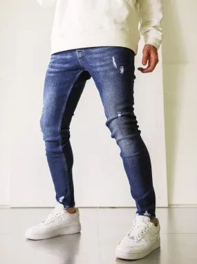 Premium Slightly Ripped Blue Denim