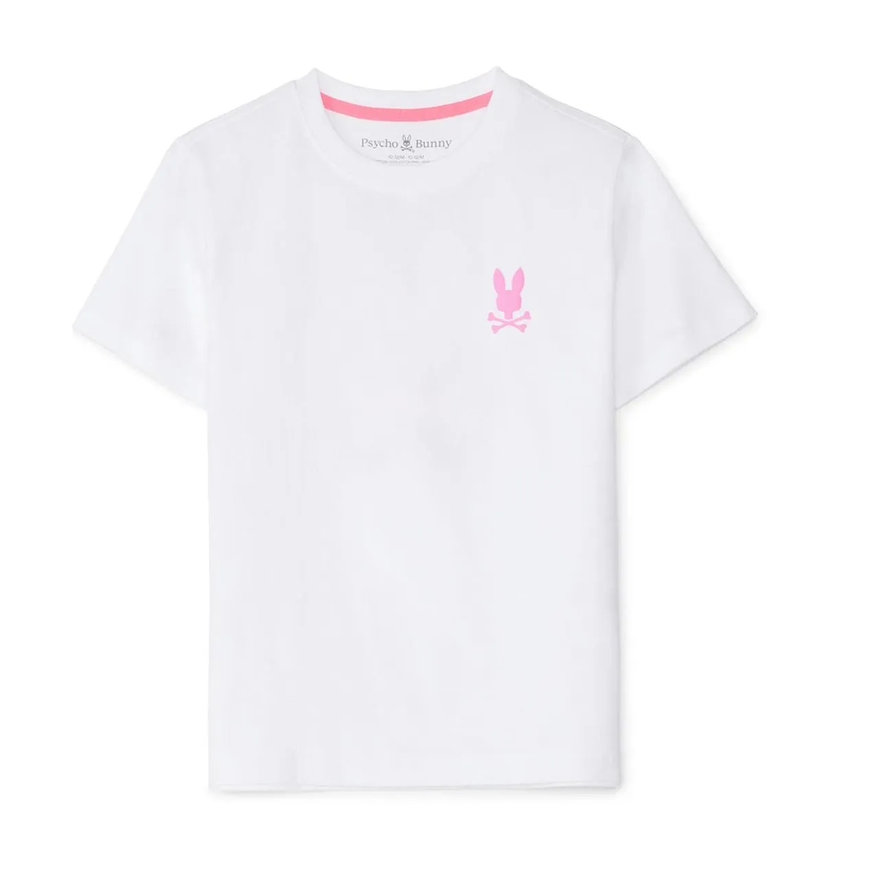 Psycho Bunny Kids Maybrook Back Graphic White T-Shirt_ B0U196B2TS-100