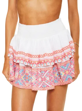 Ramy Brook - Loretta Skirt - White Multi Combo Embroidered