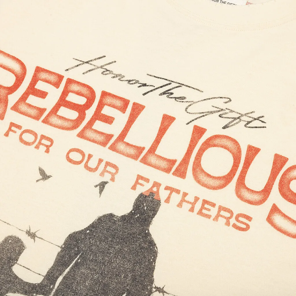 Rebellious for Our Fathers S/S Tee - Bone