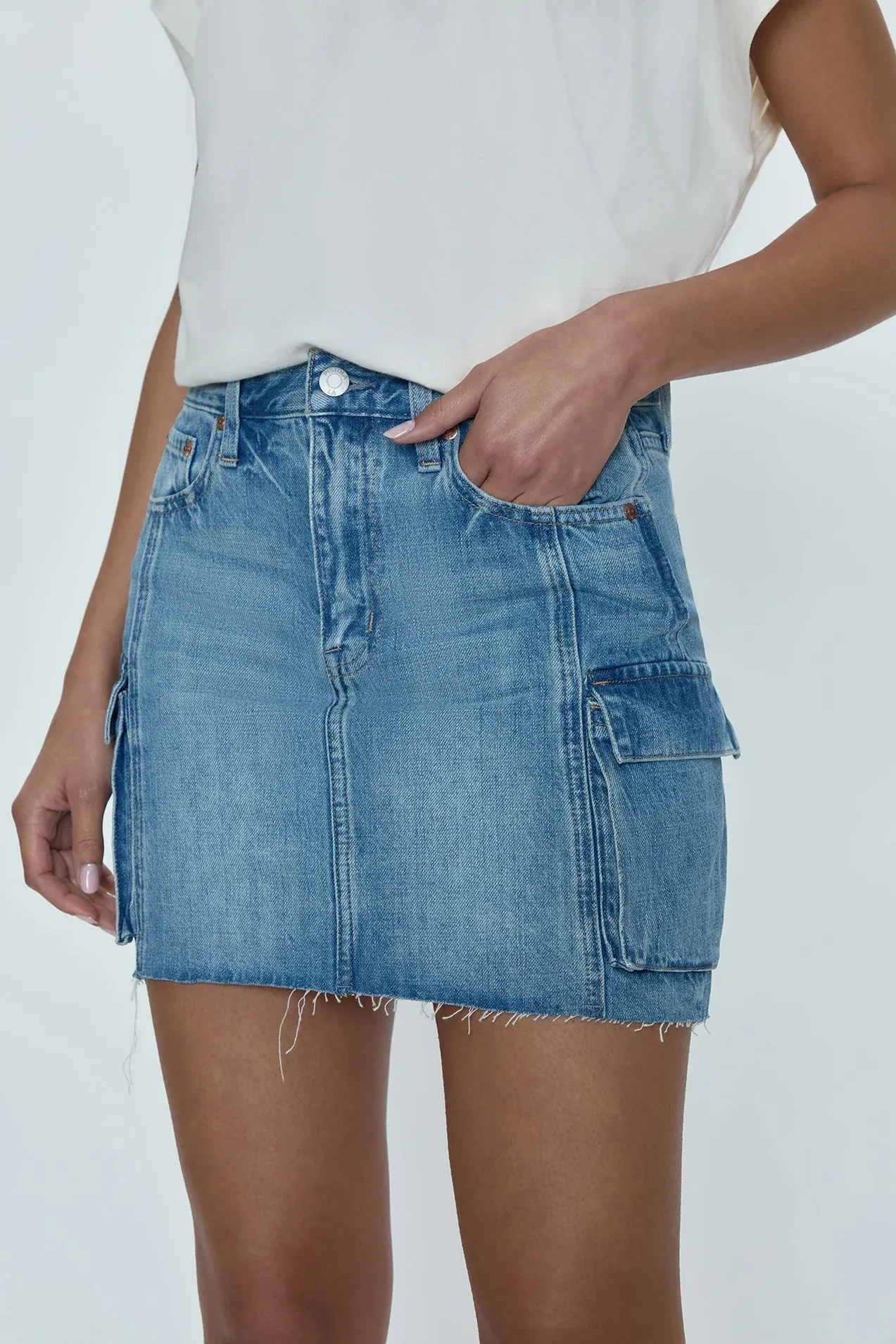 Rhea Mid Rise Mini Skirt