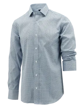 Sel Blue Pattern Shirt