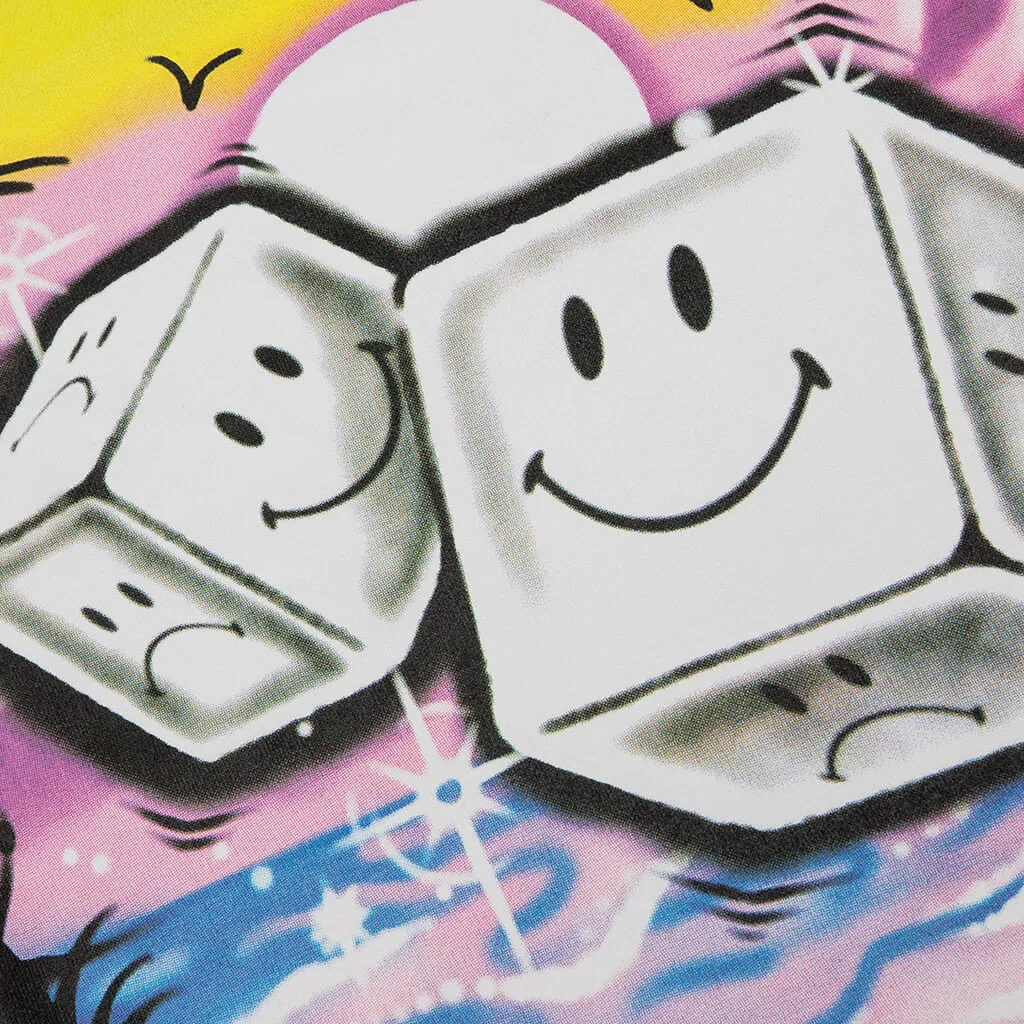 Smiley Pair Of Dice T-Shirt - Sand