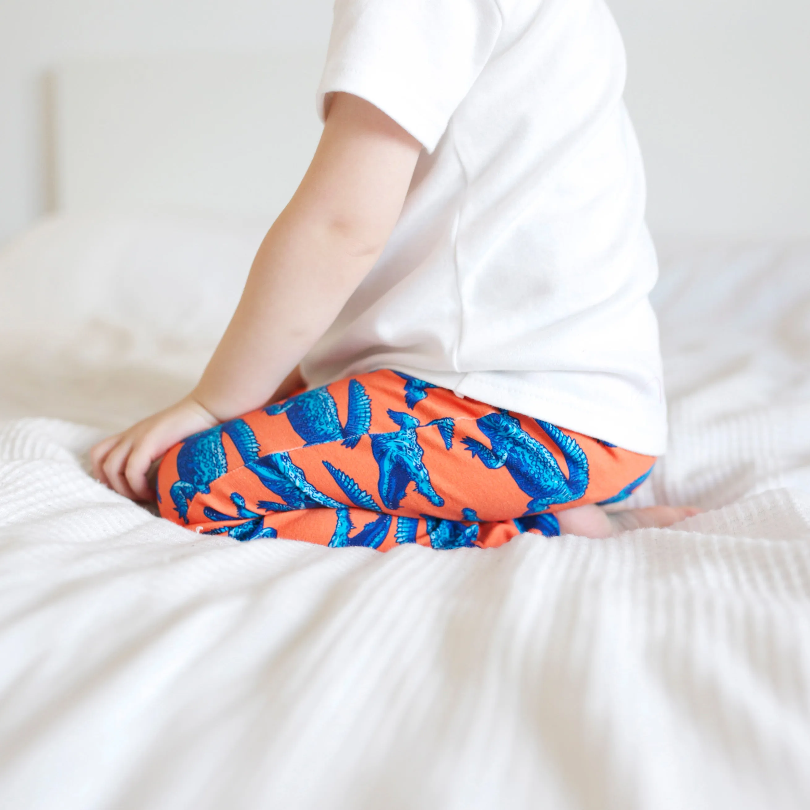 Super Mutant Blue Crocodile Leggings 0-6 Years