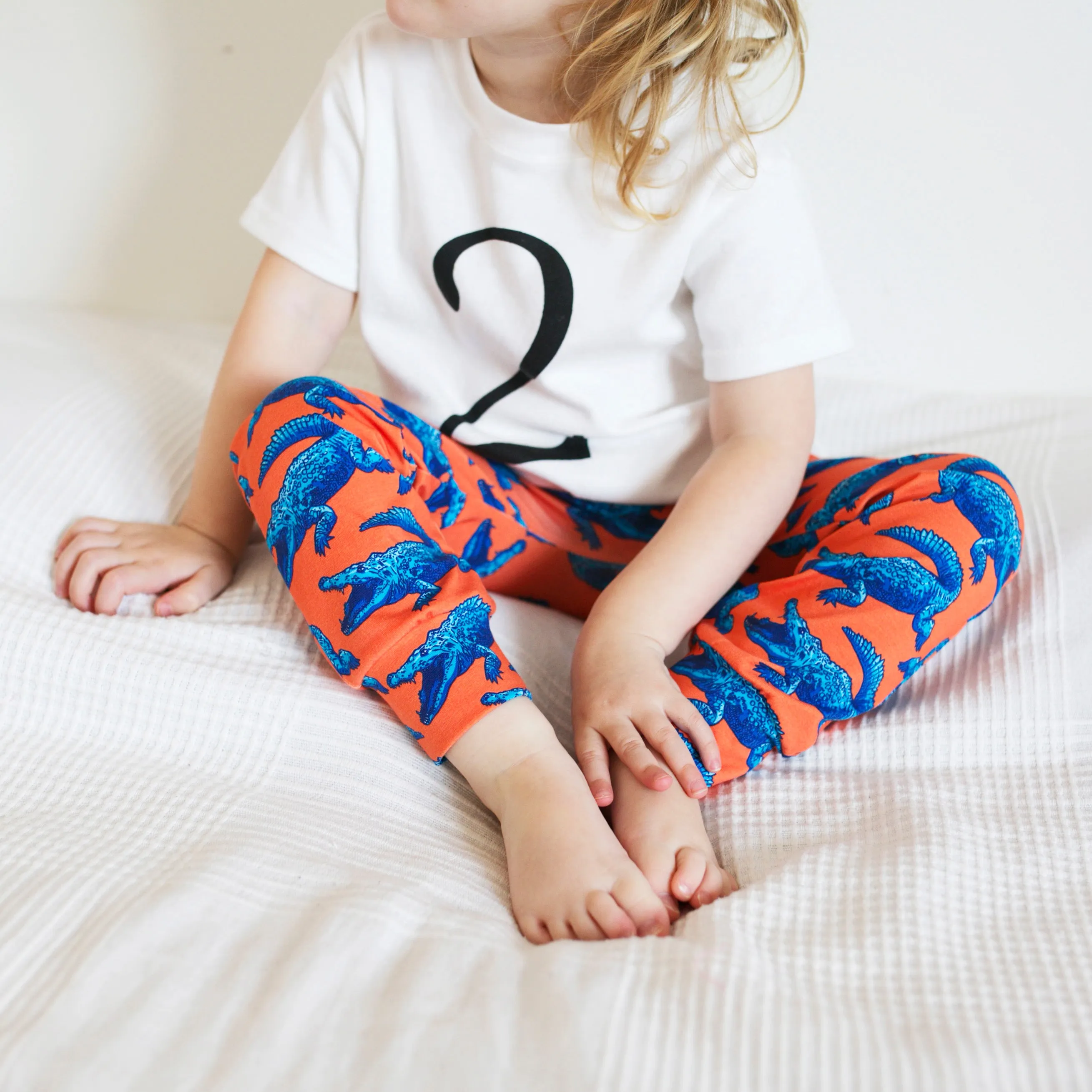 Super Mutant Blue Crocodile Leggings 0-6 Years