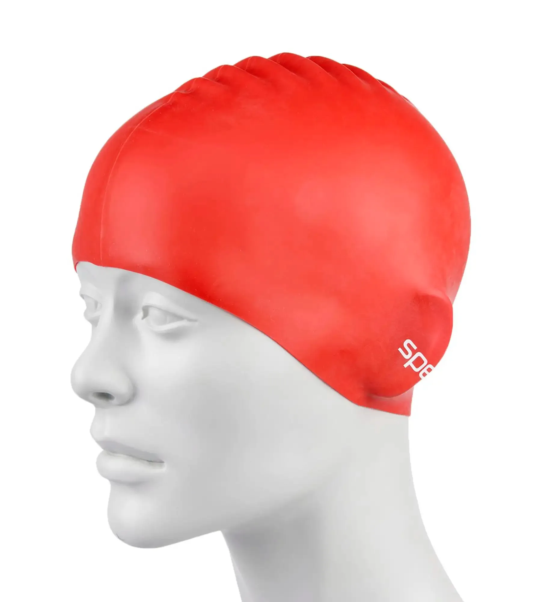 Unisex Junior Flat Silicone Swim Caps - Multicolor