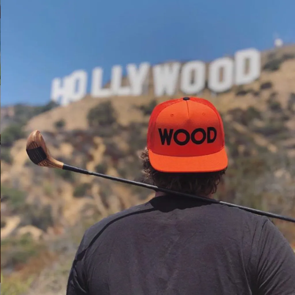 Wood Trucker Snapback Orange